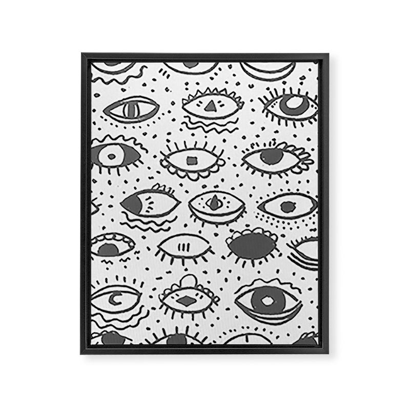 EYES PATTERN Framed Canvas Print Gallery Image 6