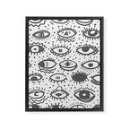 EYES PATTERN Framed Canvas Print Gallery Image 6