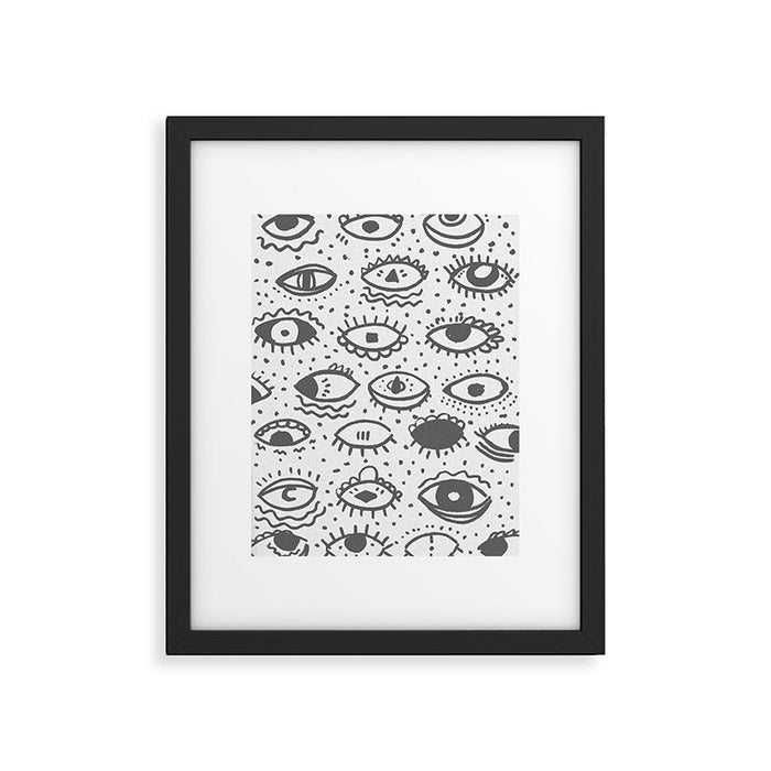 EYES PATTERN Framed Art Print Gallery Image 1