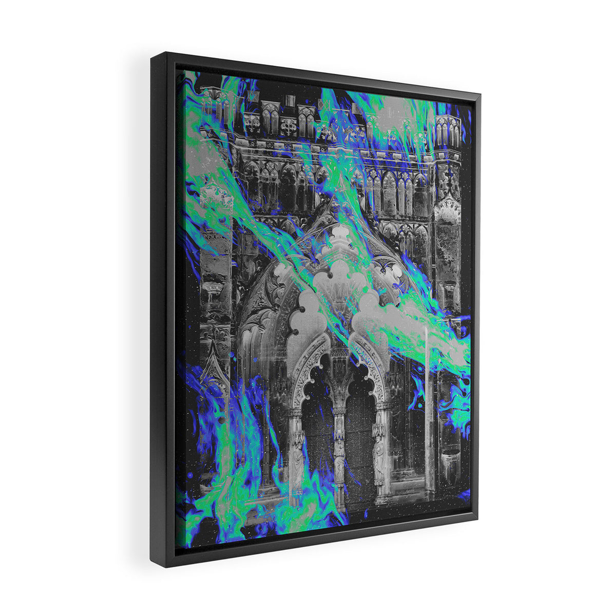 RAGE AGAINST THE DYING OF THE LIGHT Framed Canvas Print Gallery Image 2