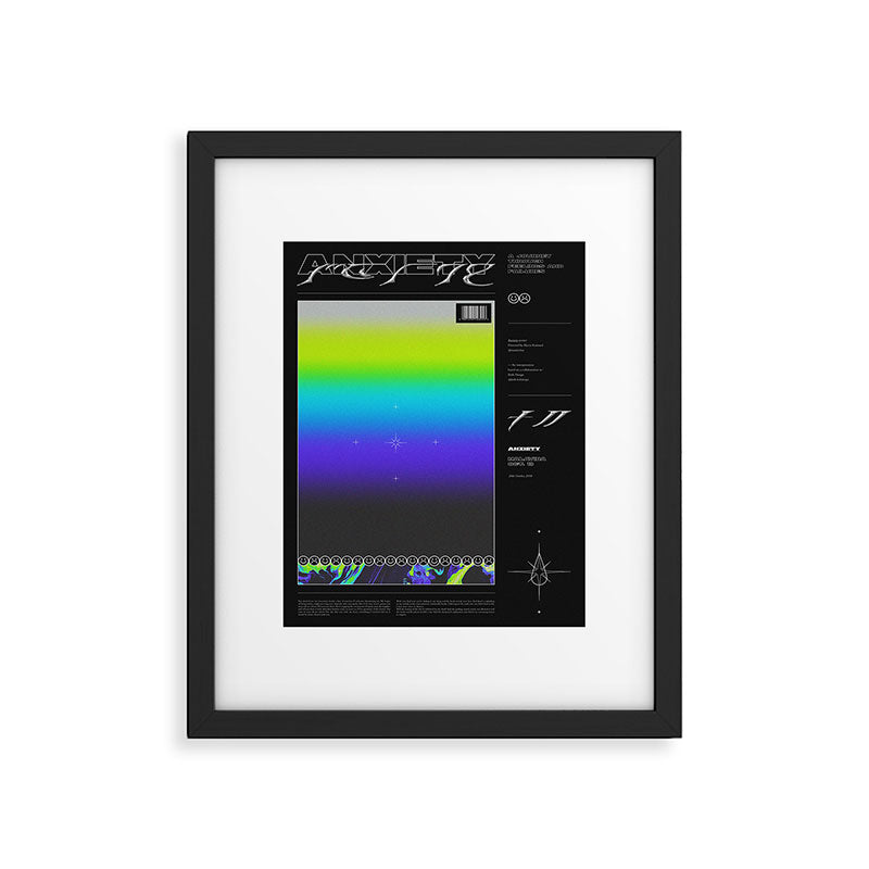 SHADES â¤ ANXIETY Framed Art Print Gallery Image 5
