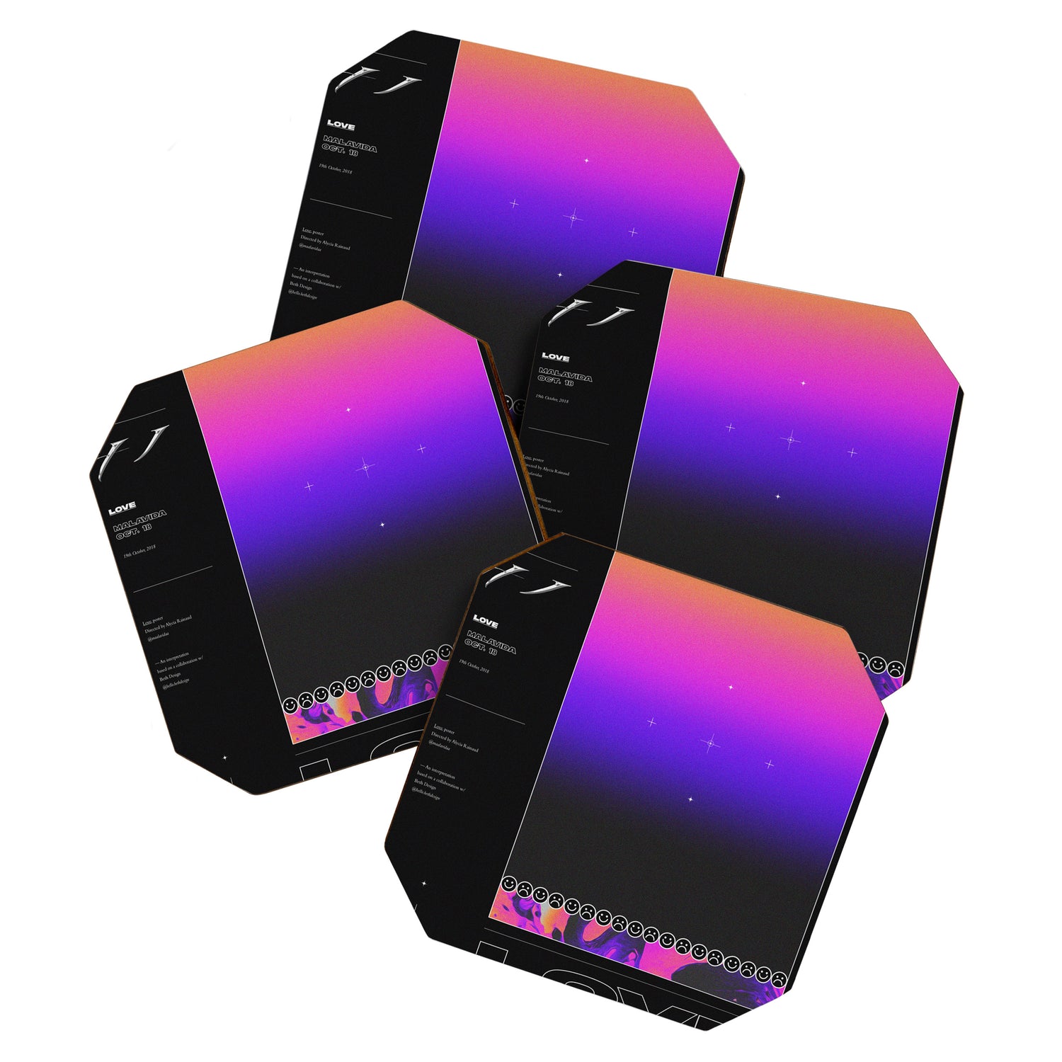 SHADES â¤ LOVE Coaster Gallery Image 1
