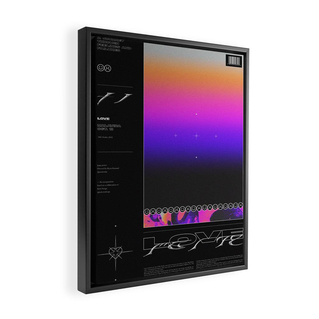 SHADES â¤ LOVE Framed Canvas Print Gallery Image 2