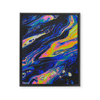 SLOW ICE + OLD MOON Framed Canvas Print Gallery Image 6