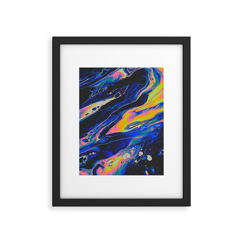 SLOW ICE + OLD MOON Framed Art Print Gallery Image 5