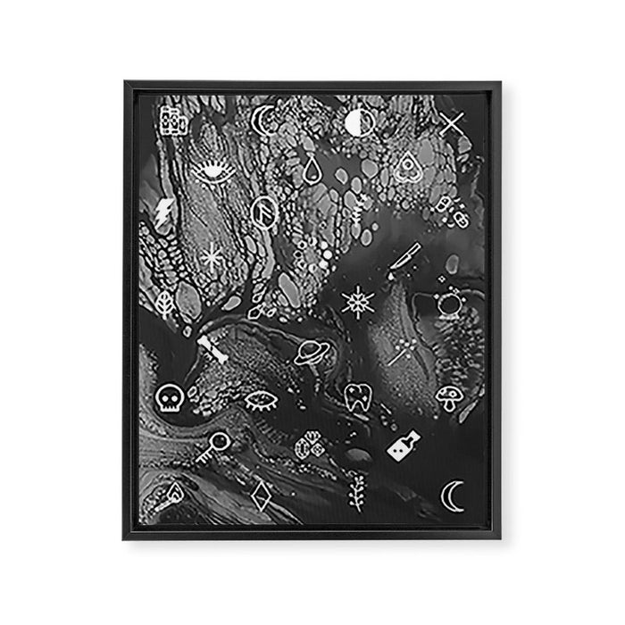 YOU'RE SO DARK Framed Canvas Print Gallery Image 1