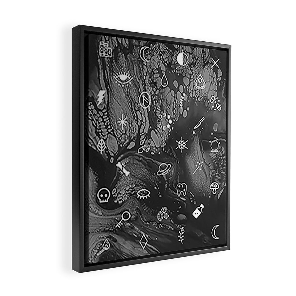 YOU'RE SO DARK Framed Canvas Print Gallery Image 2