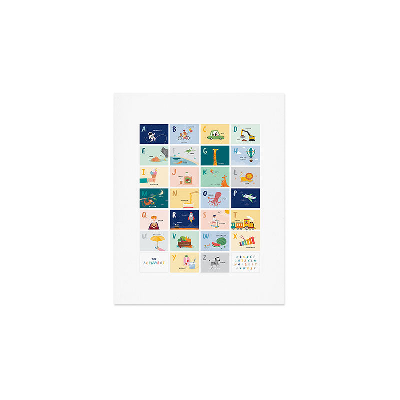 Children's Alphabet Print â Boys Art Print Gallery Image 1