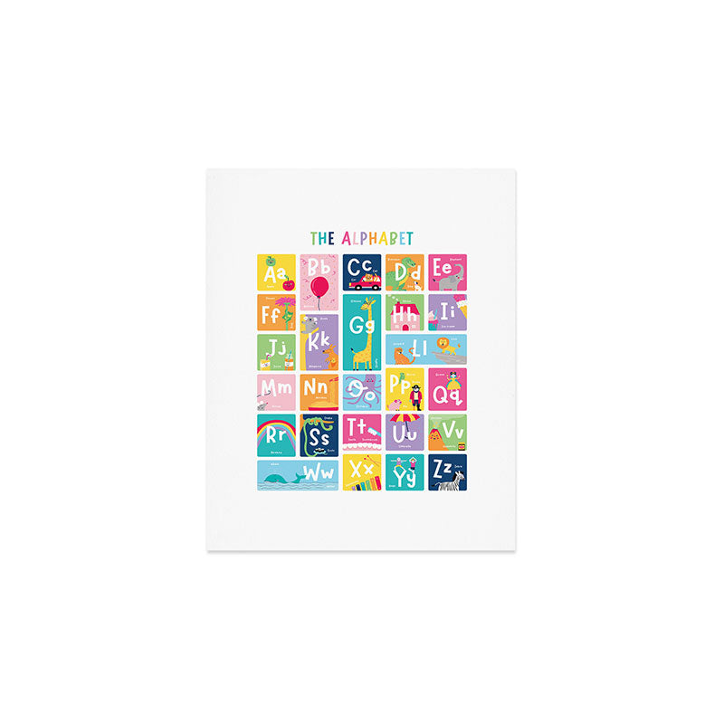 Children's Alphabet Print â Colourful Art Print Gallery Image 1