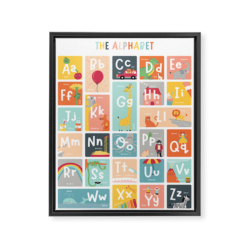 Children's Alphabet Print â Gender neutral Framed Canvas Print Gallery Image 6