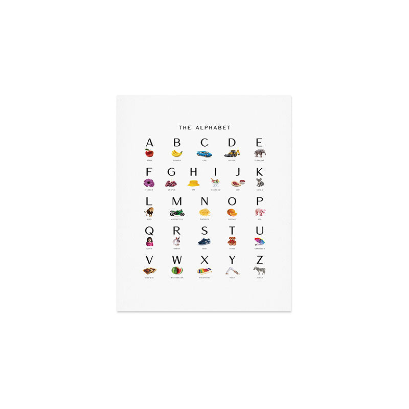 Children's Alphabet Print â Minimal Art Print Gallery Image 1