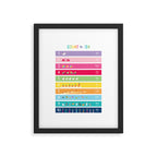 Children's Count to Ten Print - Colourful Framed Art Print Gallery Image 5