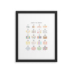 Children's Count to Twenty Print â Minimal Framed Art Print Gallery Image 5
