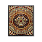 Earthy Mandala Framed Canvas Print Gallery Image 8
