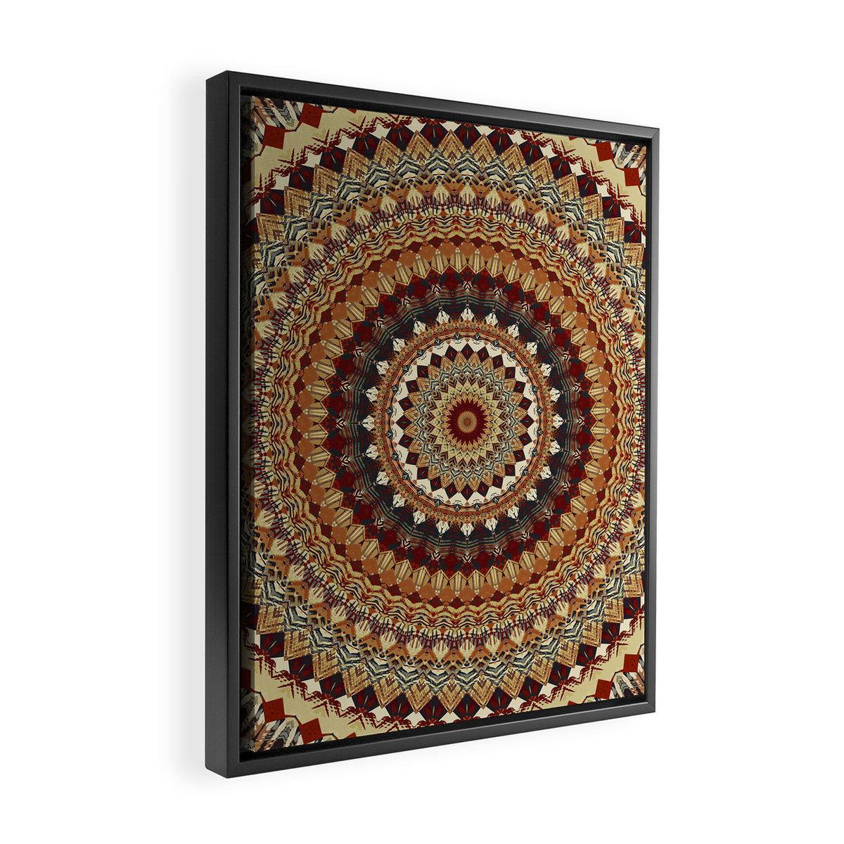Earthy Mandala Framed Canvas Print Gallery Image 2