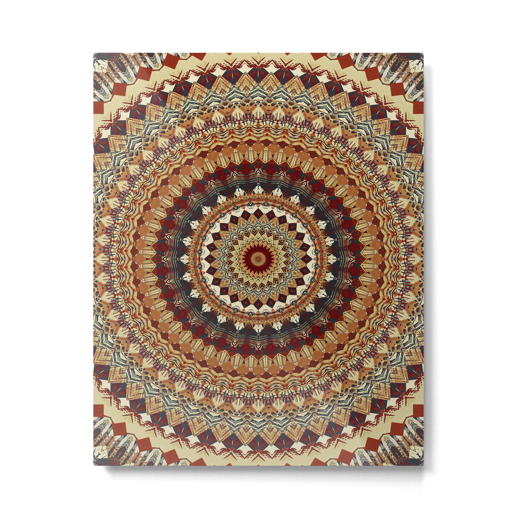 Earthy Mandala Metal Print Gallery Image 6