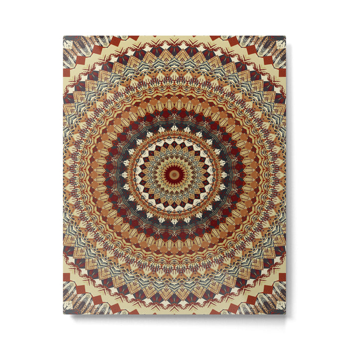 Earthy Mandala Metal Print Gallery Image 1