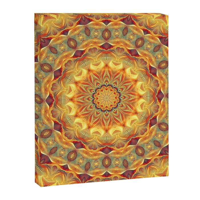 Flower Of Life Mandala (Sun) Canvas Print Gallery Image 1
