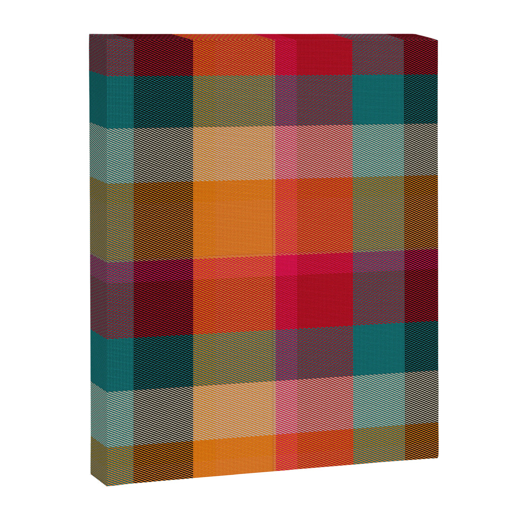 Rainbow Plaid 1 Canvas Print Gallery Image 8