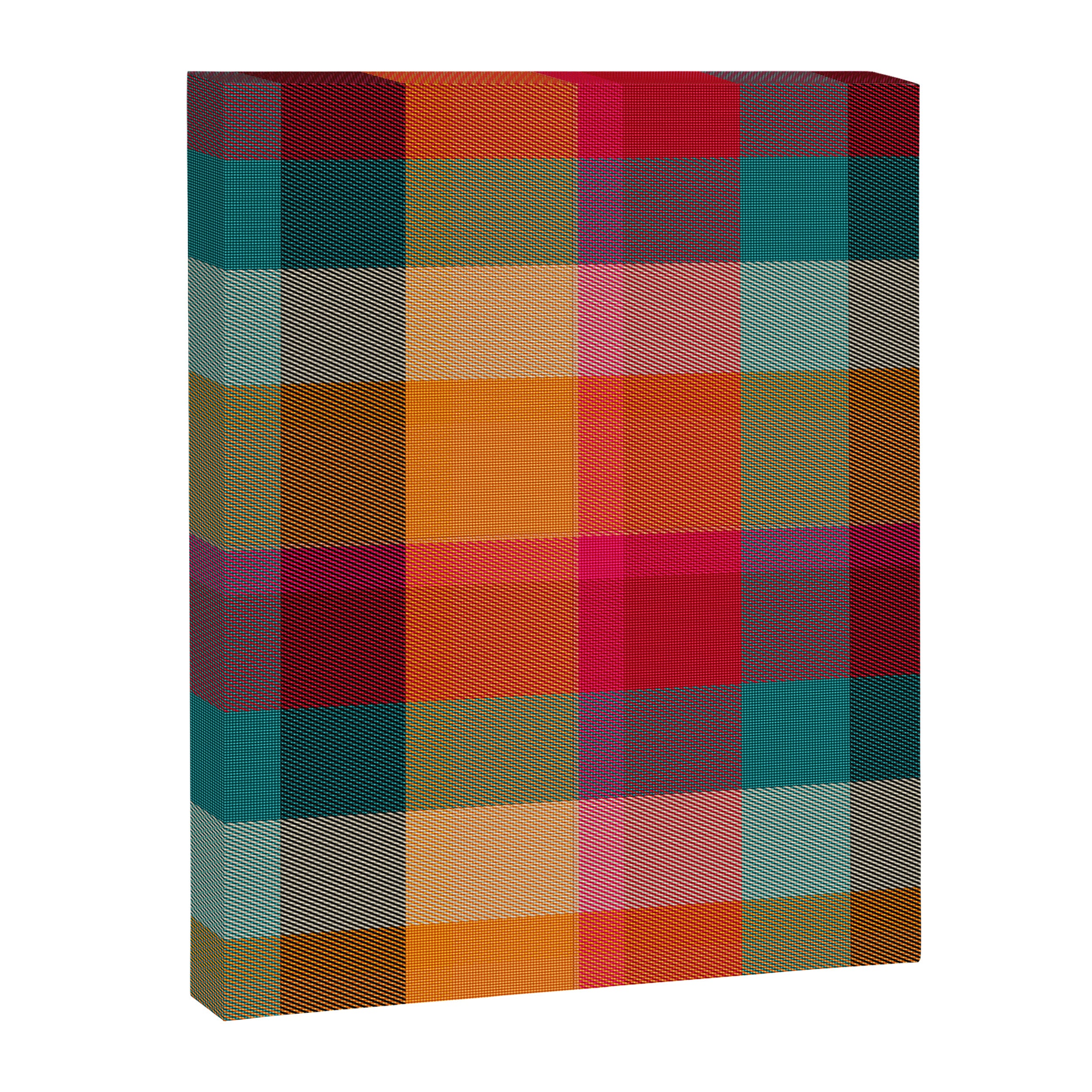 Rainbow Plaid 1 Canvas Print Gallery Image 8