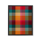 Rainbow Plaid 1 Framed Canvas Print Gallery Image 8