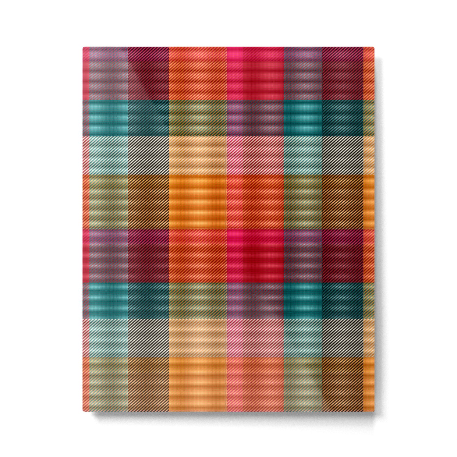 Rainbow Plaid 1 Metal Print Gallery Image 6