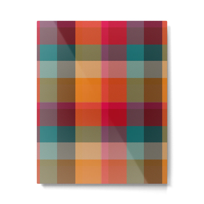 Rainbow Plaid 1 Metal Print Gallery Image 1