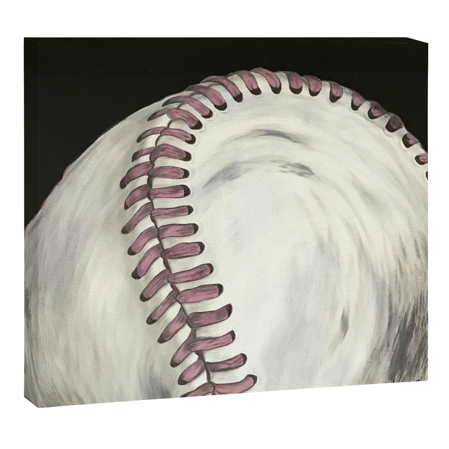 Vintage Baseball Art Canvas Print Gallery Image 3