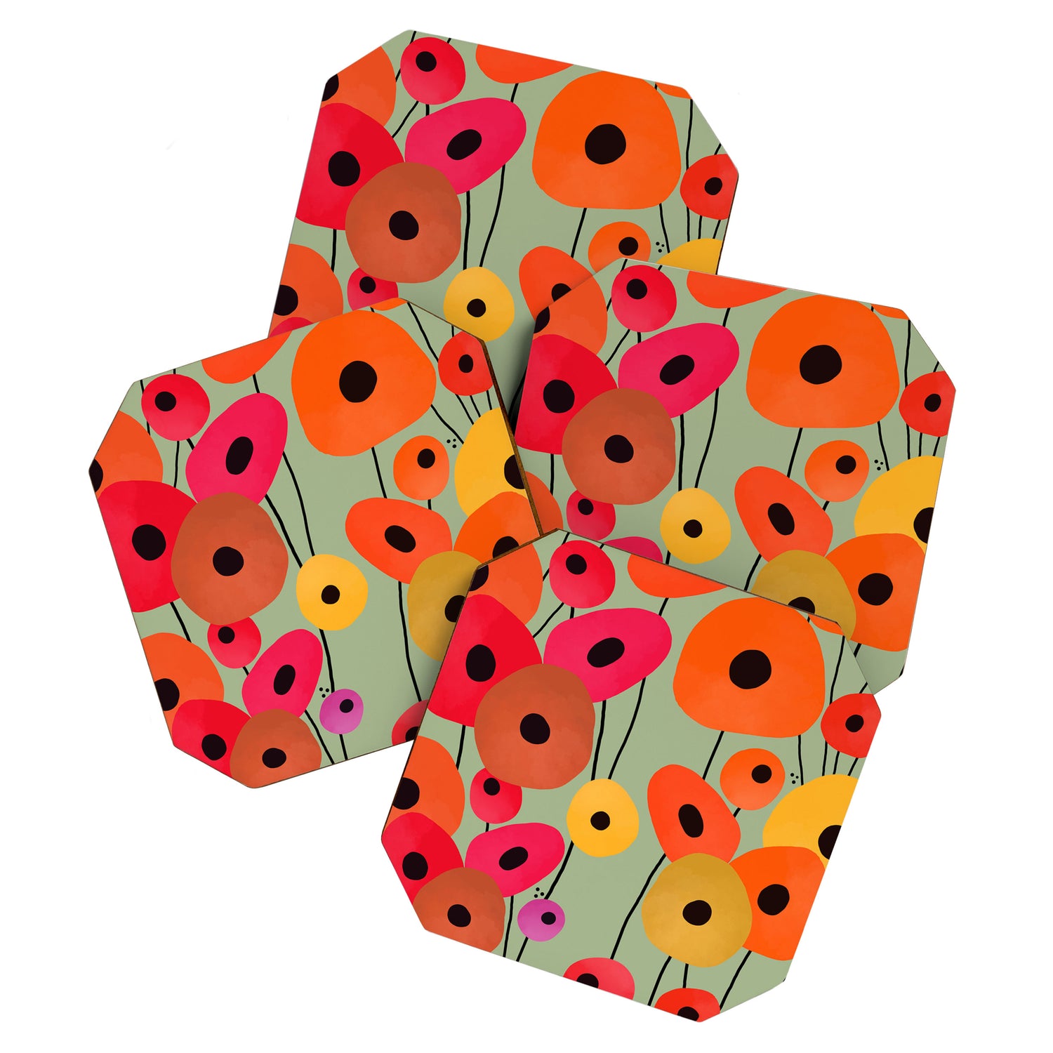 Fleur de Jardin - Flower Market Coaster Gallery Image 1