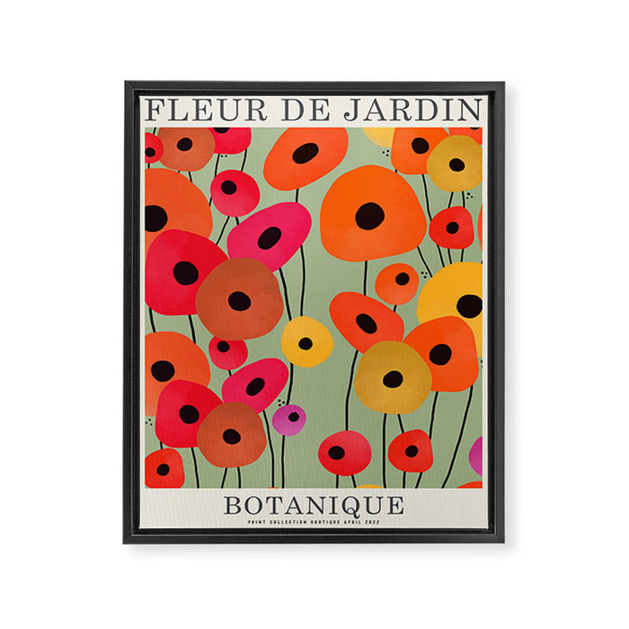Fleur de Jardin - Flower Market Framed Canvas Print Gallery Image 1