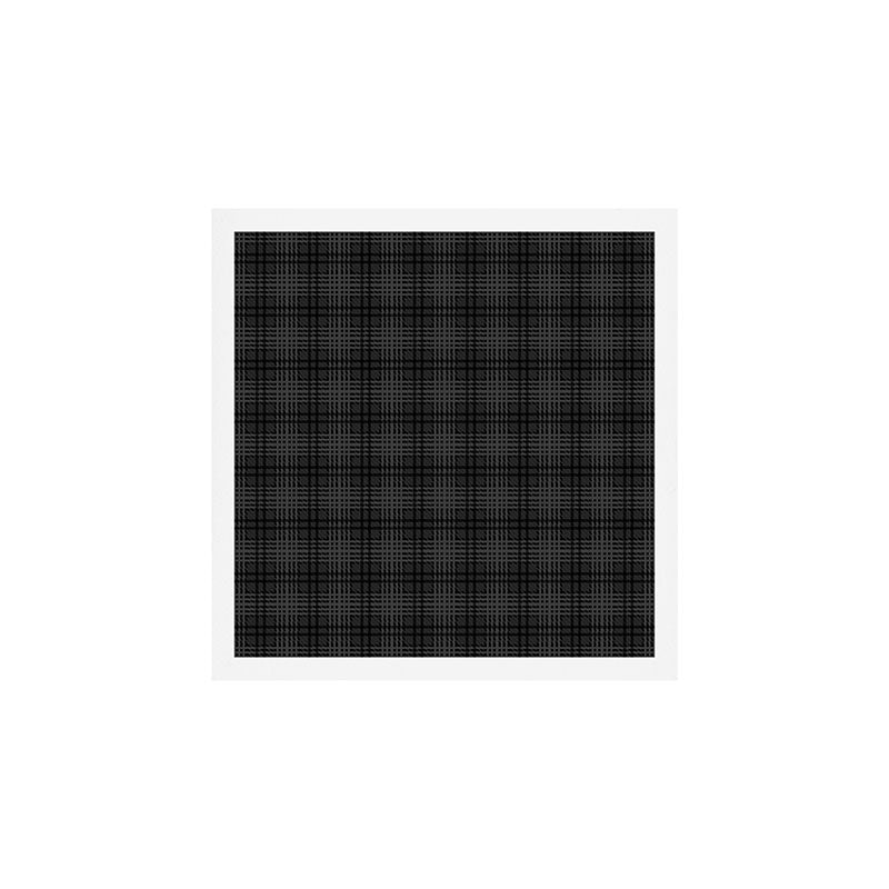 grey and black plaid Art Print Gallery Image 1