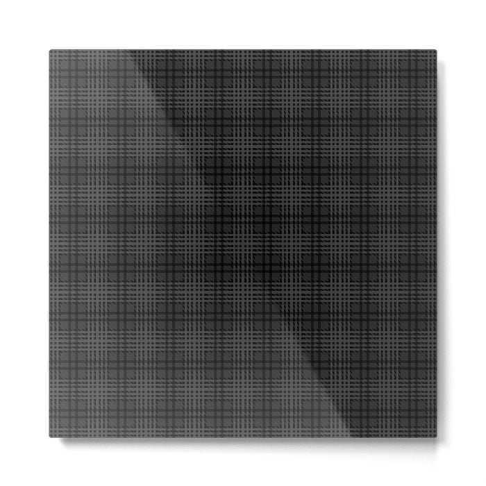 grey and black plaid Metal Print Gallery Image 1