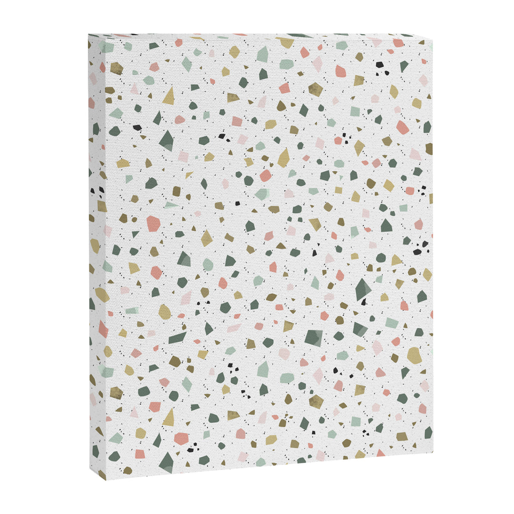terrazzo stracciatella marble texture decorative pattern Canvas Print Gallery Image 8