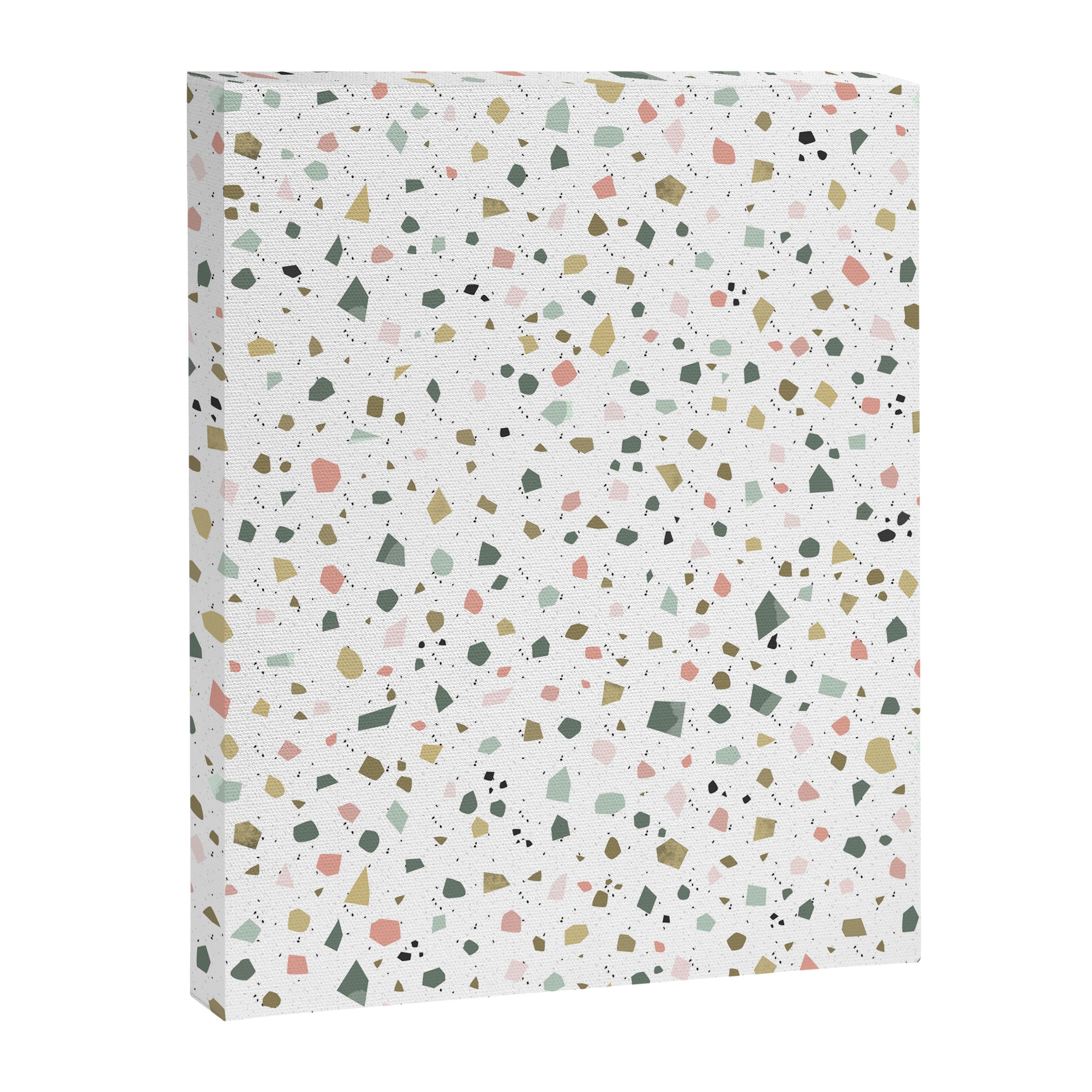 terrazzo stracciatella marble texture decorative pattern Canvas Print Gallery Image 8
