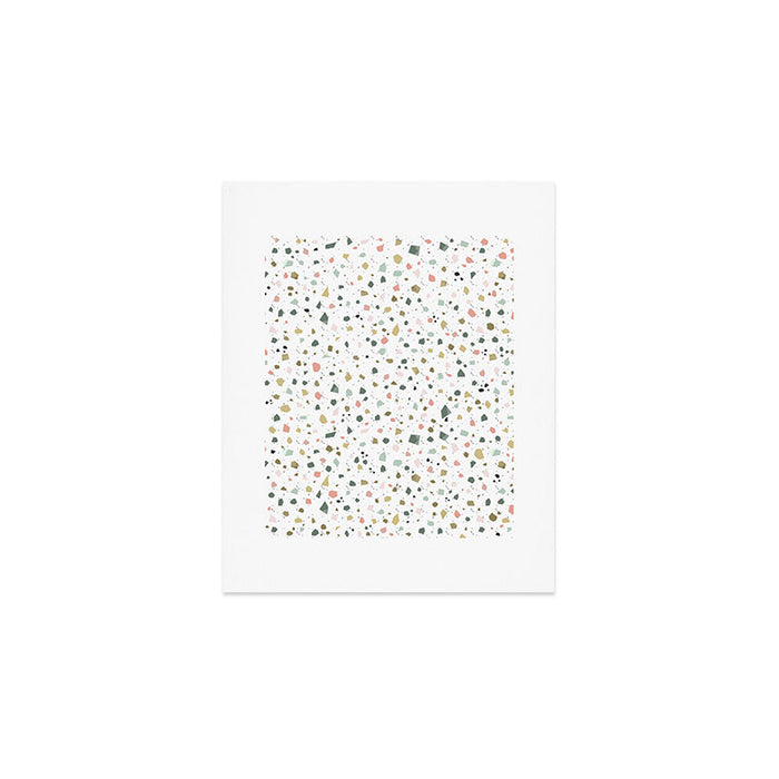 terrazzo stracciatella marble texture decorative pattern Art Print Gallery Image 1