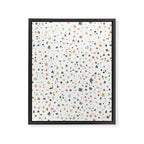 terrazzo stracciatella marble texture decorative pattern Framed Canvas Print Gallery Image 8