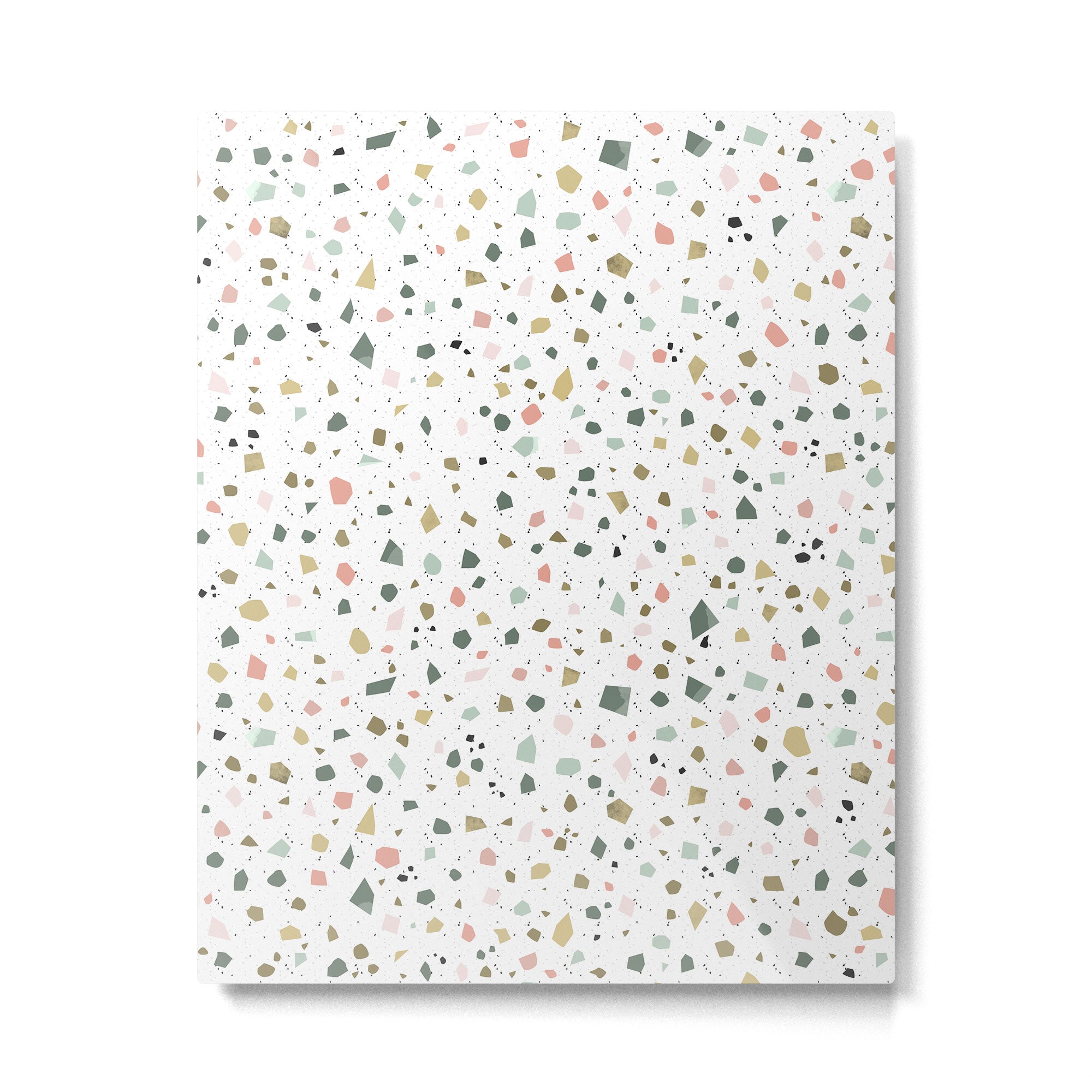terrazzo stracciatella marble texture decorative pattern Metal Print Gallery Image 6