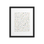 terrazzo stracciatella marble texture decorative pattern Framed Art Print Gallery Image 6