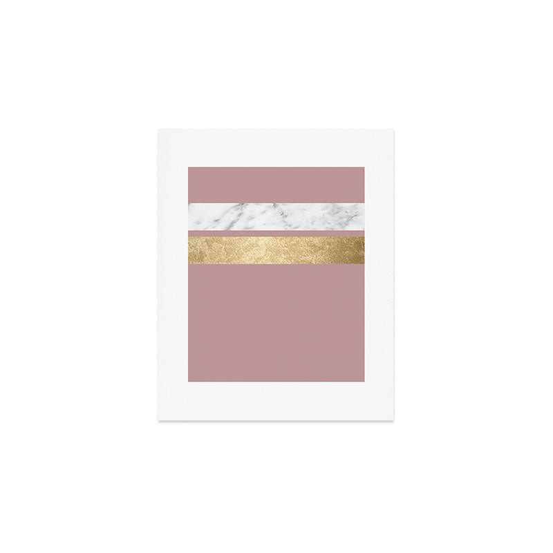 Mauve in the night marble Art Print Gallery Image 1