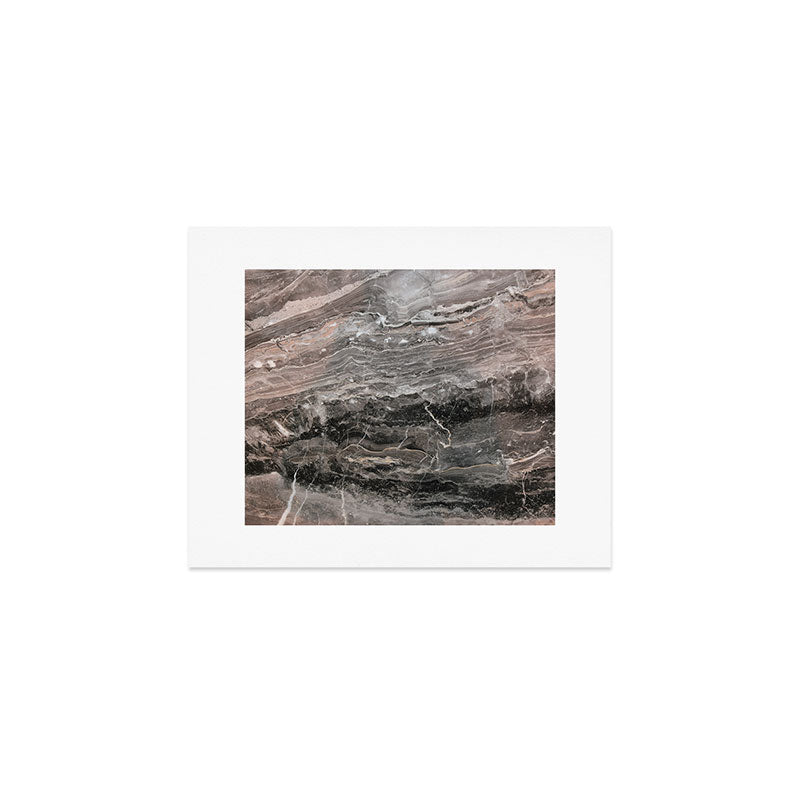 Smokey gray marble Art Print Gallery Image 1