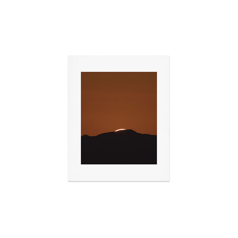 Orange Red Dusk Art Print Gallery Image 1