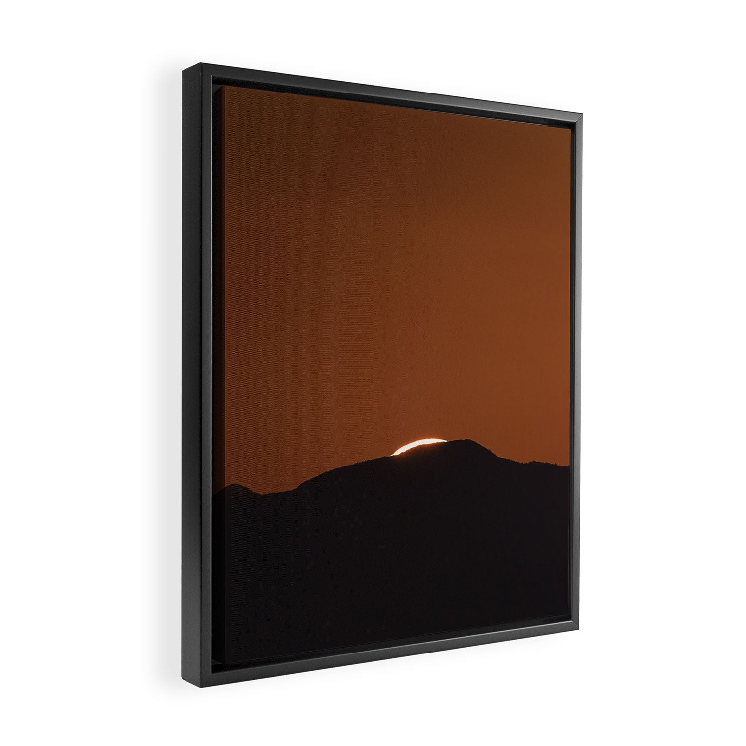 Orange Red Dusk Framed Canvas Print Gallery Image 2