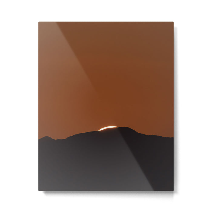 Orange Red Dusk Metal Print Gallery Image 1