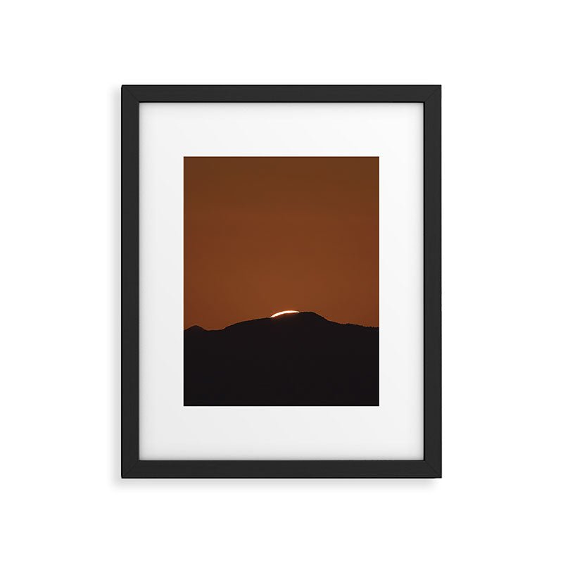 Orange Red Dusk Framed Art Print Gallery Image 5