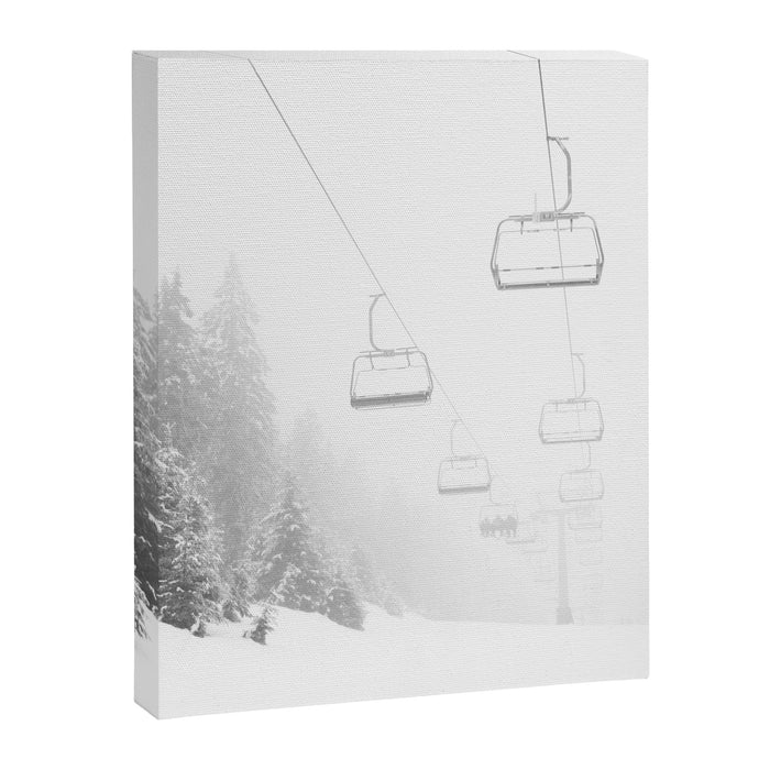 Ski Gondolas - Ski Lift Canvas Print Gallery Image 1