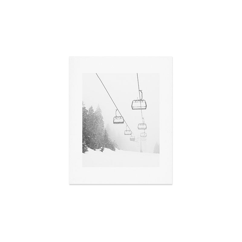 Ski Gondolas - Ski Lift Art Print Gallery Image 1