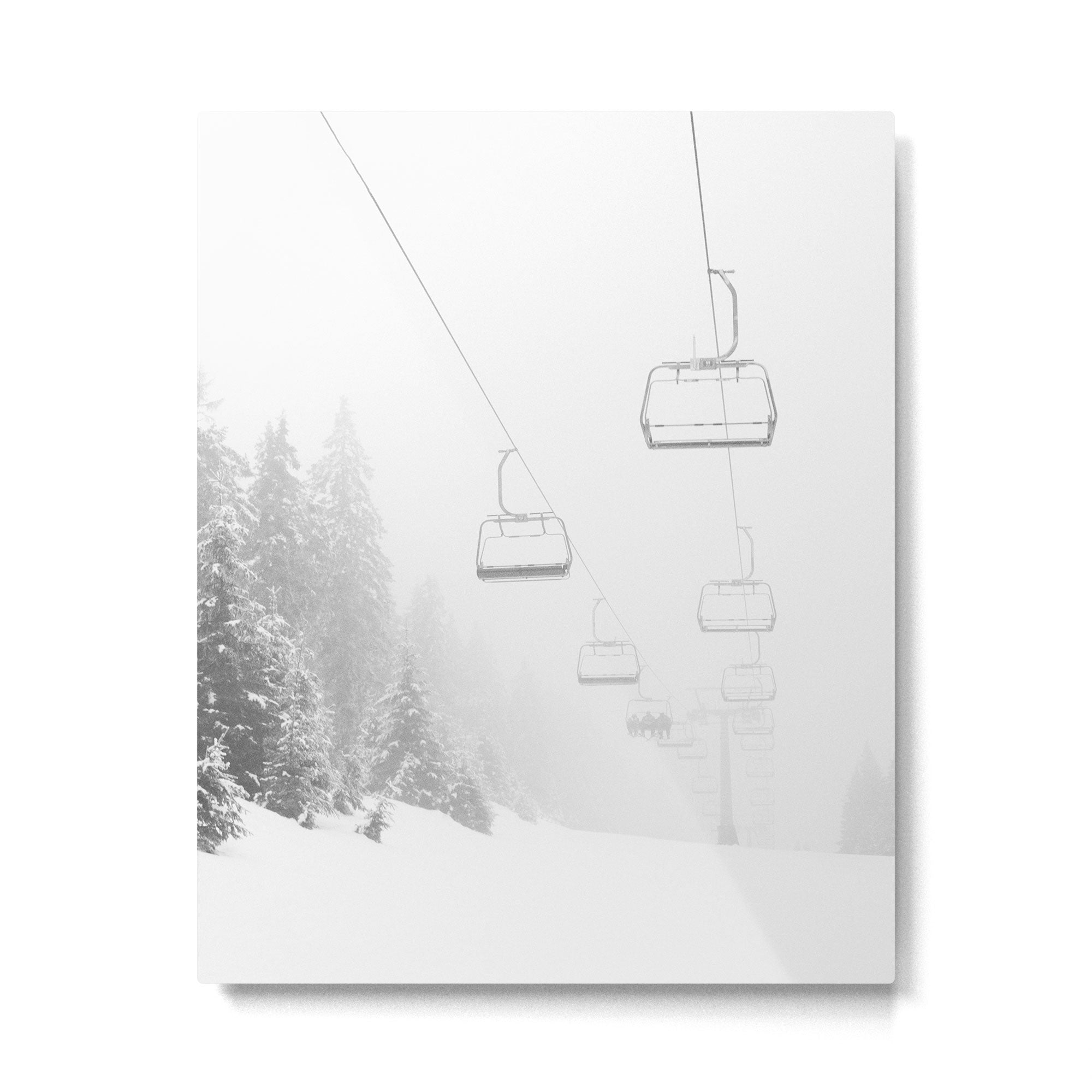 Ski Gondolas , Ski Lift Metal Print Gallery Image 4