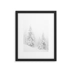 Snow Covered Winter Pine Trees Framed Art Print Gallery Image 5