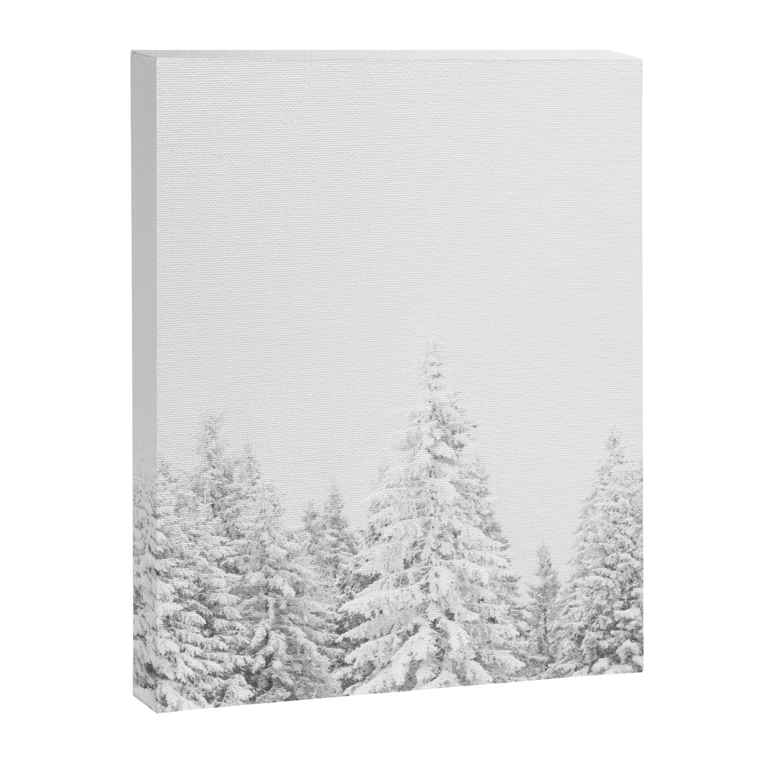 Snowy Evergreen Forest Canvas Print Gallery Image 6
