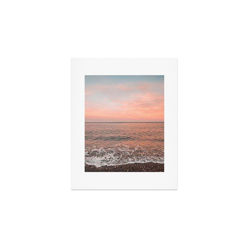 Sunset At The Beach Art Print Gallery Image 1